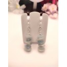 Pure Aquamarine Flakes Earrings